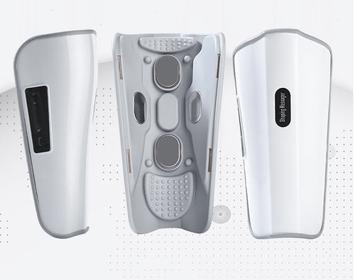 Écran de contrôle du masseur de mollets SwissTouch avec ses modes d'électrostimulation